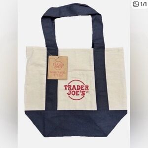 Trader Joe’s canvas MINI tote bag Navy